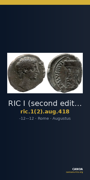 RIC I (second edition) Augustus 418 — CANOA