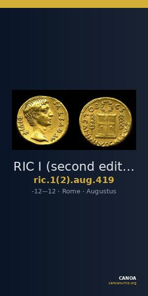 RIC I (second edition) Augustus 419 — CANOA
