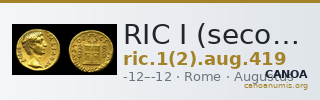 RIC I (second edition) Augustus 419 — CANOA