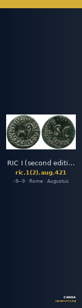 RIC I (second edition) Augustus 421 — CANOA