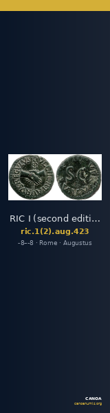 RIC I (second edition) Augustus 423 — CANOA