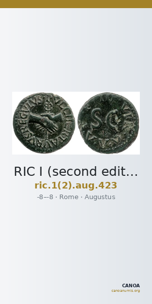 RIC I (second edition) Augustus 423 — CANOA
