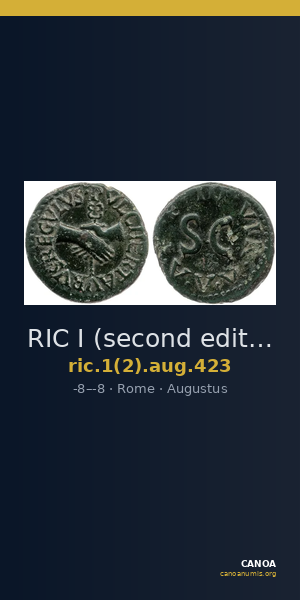 RIC I (second edition) Augustus 423 — CANOA