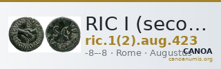 RIC I (second edition) Augustus 423 — CANOA