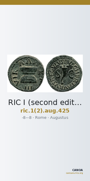 RIC I (second edition) Augustus 425 — CANOA