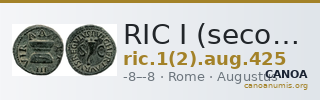 RIC I (second edition) Augustus 425 — CANOA