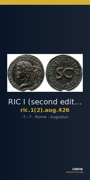 RIC I (second edition) Augustus 426 — CANOA