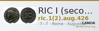 RIC I (second edition) Augustus 426 — CANOA