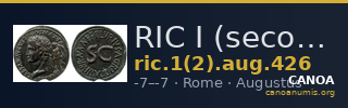 RIC I (second edition) Augustus 426 — CANOA