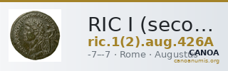 RIC I (second edition) Augustus 426A — CANOA