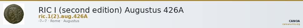 RIC I (second edition) Augustus 426A — CANOA
