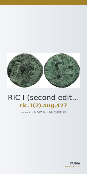 RIC I (second edition) Augustus 427 — CANOA