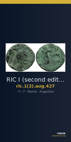 RIC I (second edition) Augustus 427 — CANOA