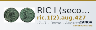 RIC I (second edition) Augustus 427 — CANOA