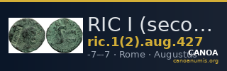 RIC I (second edition) Augustus 427 — CANOA