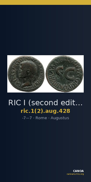 RIC I (second edition) Augustus 428 — CANOA