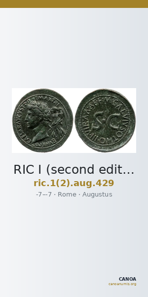 RIC I (second edition) Augustus 429 — CANOA