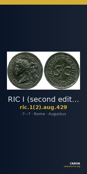 RIC I (second edition) Augustus 429 — CANOA
