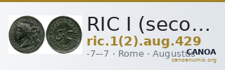 RIC I (second edition) Augustus 429 — CANOA