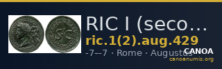 RIC I (second edition) Augustus 429 — CANOA