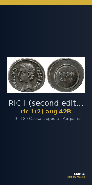 RIC I (second edition) Augustus 42B — CANOA