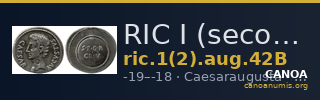 RIC I (second edition) Augustus 42B — CANOA
