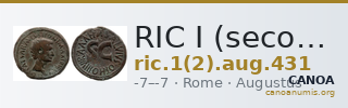 RIC I (second edition) Augustus 431 — CANOA