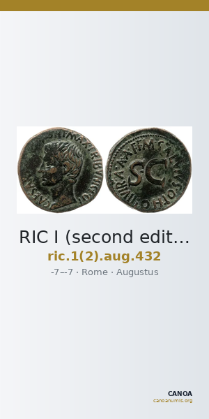 RIC I (second edition) Augustus 432 — CANOA