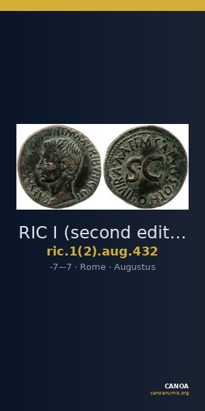 RIC I (second edition) Augustus 432 — CANOA