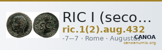 RIC I (second edition) Augustus 432 — CANOA