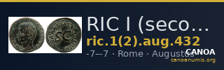 RIC I (second edition) Augustus 432 — CANOA