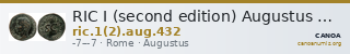 RIC I (second edition) Augustus 432 — CANOA