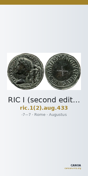 RIC I (second edition) Augustus 433 — CANOA