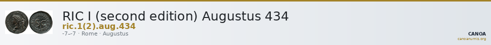RIC I (second edition) Augustus 434 — CANOA
