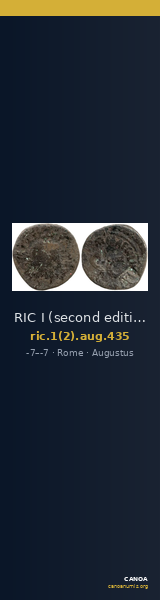 RIC I (second edition) Augustus 435 — CANOA