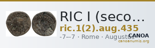 RIC I (second edition) Augustus 435 — CANOA