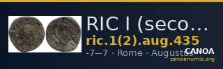 RIC I (second edition) Augustus 435 — CANOA