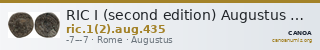 RIC I (second edition) Augustus 435 — CANOA