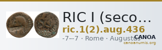 RIC I (second edition) Augustus 436 — CANOA