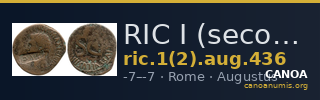 RIC I (second edition) Augustus 436 — CANOA