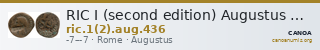 RIC I (second edition) Augustus 436 — CANOA