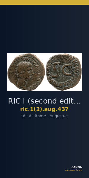 RIC I (second edition) Augustus 437 — CANOA