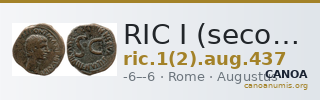 RIC I (second edition) Augustus 437 — CANOA