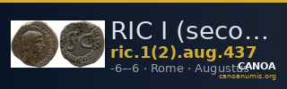 RIC I (second edition) Augustus 437 — CANOA