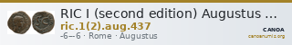 RIC I (second edition) Augustus 437 — CANOA