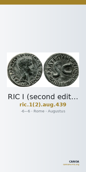 RIC I (second edition) Augustus 439 — CANOA