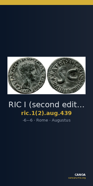 RIC I (second edition) Augustus 439 — CANOA