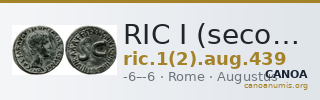 RIC I (second edition) Augustus 439 — CANOA