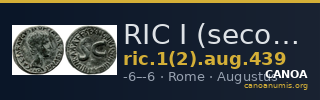 RIC I (second edition) Augustus 439 — CANOA