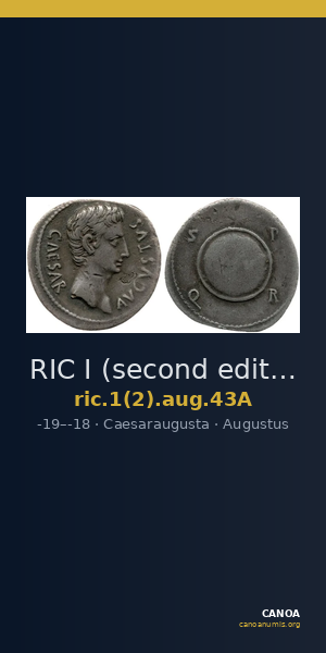 RIC I (second edition) Augustus 43A — CANOA
